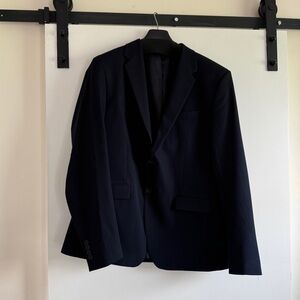 Zara slim suit jacket dark blue 46